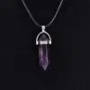 Wholesale Fashion Solid Color Natural Stone Pendant Necklace 1 Piece