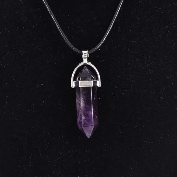 Wholesale Fashion Solid Color Natural Stone Pendant Necklace 1 Piece