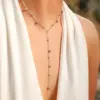 Wholesale PVD Coated Real Gold Plated Geometric Stainless Steel IG Style Waterproof Non Tarnish 304 Stainless Steel Pendant Necklace