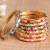 Wholesale China Cloisonne Bracelet Hollow Enamel Gold-plated Jewelry Women’s Fashion Wide Retro Bracelet Jewelry First