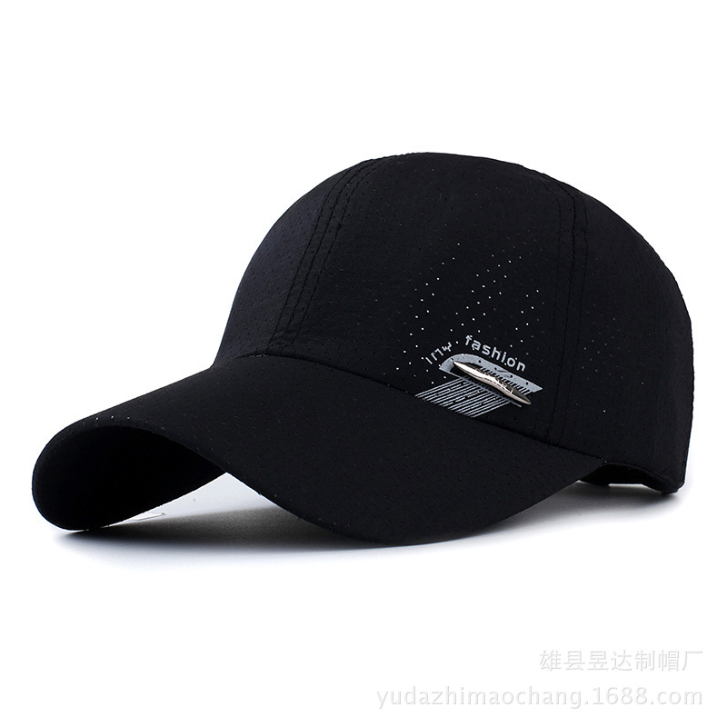 Wholesale Korean version of spring and summer baseball cap outdoor simple sun hat thin material quick-drying cap mesh breathable men's cap