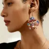 Wholesale Retro Multicolor Cartoon Character Drop Earrings For Women With 304 Stainless Steel Posts, Acrylic Print Design