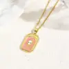 oly-6f9a31d60ed0ee3d80944fcbfd1902a8 Wholesale Handmade Alien Pendant Necklace With Golden Plated Copper And Water Plating, Featuring Ball Chain, Sibling Suit Design