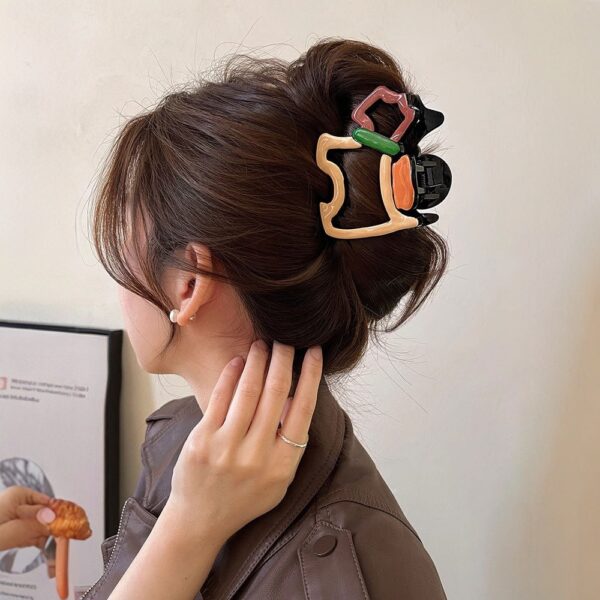 oly-6fa6796c6ec9e869755afa57708e7c90 Wholesale French Puppy Clamp Women’s High-end Shark Clip Traceless Hairpin Back of Head