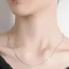 Wholesale Handmade Geometric Necklace For Women With 925 Sterling Silver Box Chain
