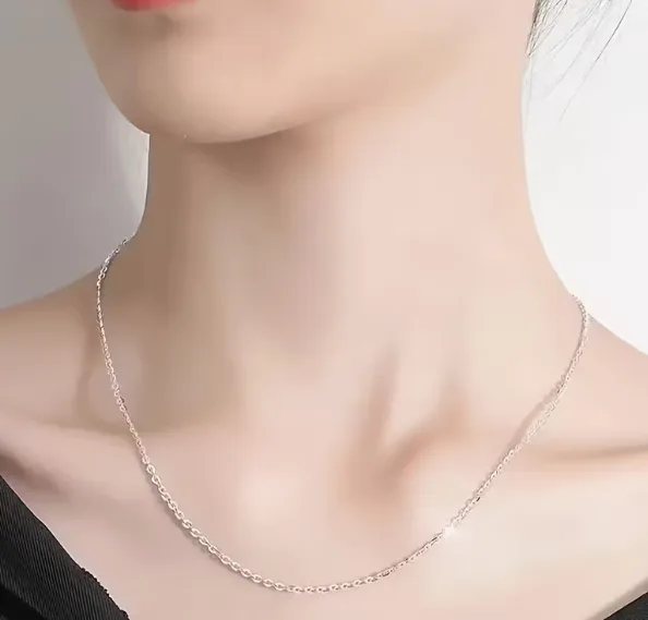 Wholesale Handmade Geometric Necklace For Women With 925 Sterling Silver Box Chain