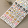 Wholesale K9 nail art pop flash pointed bottom drill magic color high product fat square drill bird nest cut crystal drill ice through nail art decorative drill