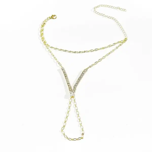 Wholesale Oval Waterproof Women's Bracelets In 304 Stainless Steel With 18K Gold Plated PVD Coating And Zircon Inlay