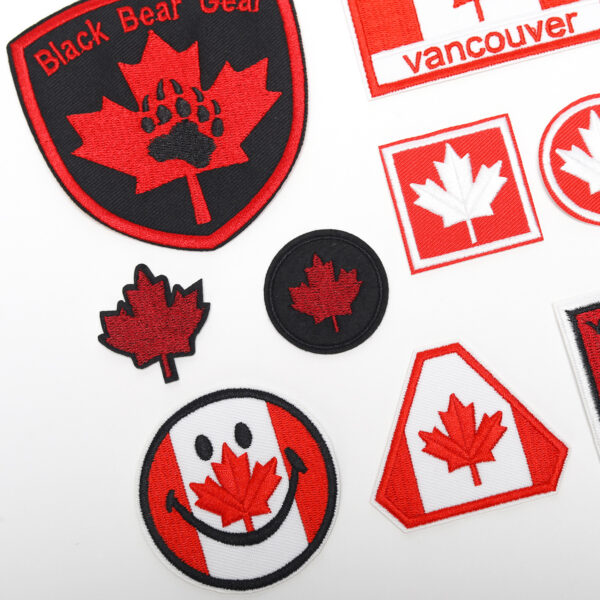 oly-703a91edde3b50dc6e6ad93b6f930865 Wholesale Embroidery Mini Embroidery Small Cloth Sticker Red Maple Leaf Computer Embroidery Sticker Clothes Bag Decoration Patch Decal