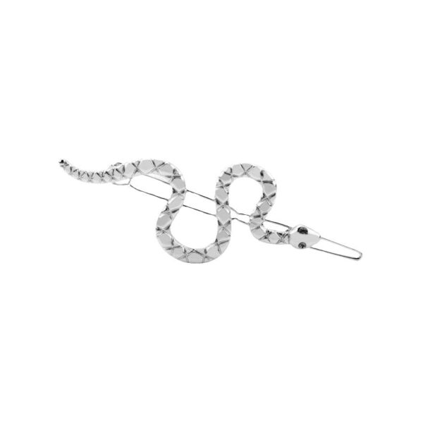 oly-7046636abc436e4a35a91f726d258daf Wholesale Snake-shaped Hair Clip Cool Girl's Personality One-word Clip Diablo Style Retro Niche Hair Accessories Side Bangs Clip