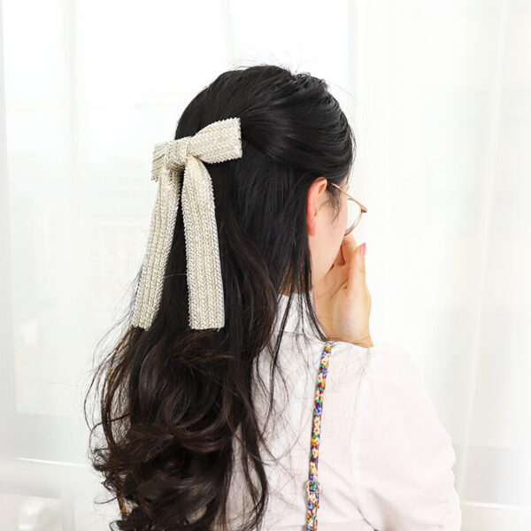 oly-7077a01630971d8bd7aaf9f47606cec7 Wholesale High-End Hairpin Style Handmade Pearl Headwear Fashion Top Clip Beaded Women's Ponytail Clip