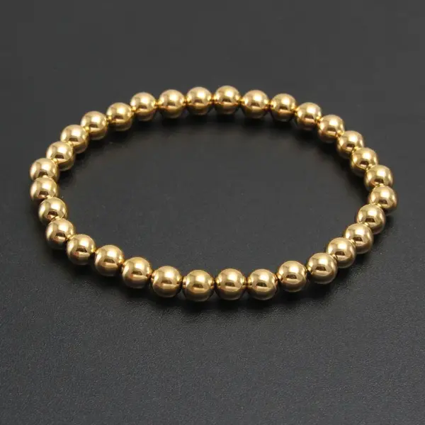 Wholesale Hip-Hop Retro Round 304 Stainless Steel Bracelets In Bulk