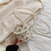 oly-708cc6fcbcf3798a482398f5373b397c Wholesale Fresh and Sweet Pearl Woven Small Bag Women's Fashion Stylish Handbag Fairy Crossbody Women's Bag