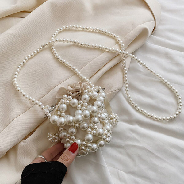 oly-708cc6fcbcf3798a482398f5373b397c Wholesale Fresh and Sweet Pearl Woven Small Bag Women's Fashion Stylish Handbag Fairy Crossbody Women's Bag
