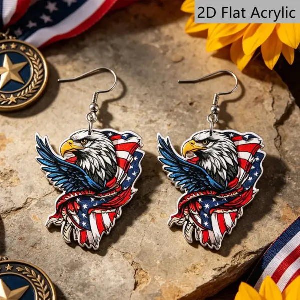 Wholesale Retro Multicolor Animal Print Acrylic Drop Earrings For Women With 304 Stainless Steel Ear Pins