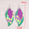 oly-70b44b6a99929b5bb97a091a9bb83475 Wholesale wish green leaf shengpa festival multi-pu earrings personalized trendy earrings
