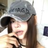 oly-70c19b48f22b6d7d1e5660539db122bd Wholesale American Style Retro Washed Handwritten Letter Baseball Cap Women's Wide Brim Big Head Face Small Soft Top Duck Tongue Hat for Men