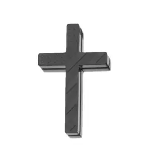 American Flag Perforated Cross Black / Scripture 3:1