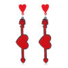 Wholesale  States new fashion Valentine's Day earrings acrylic heart letters love confession lovers earrings tide
