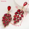 Wholesale 1 Pair Casual Elegant Classic Style Pentagram American Flag Leopard Inlay Alloy Rhinestones Drop Earrings