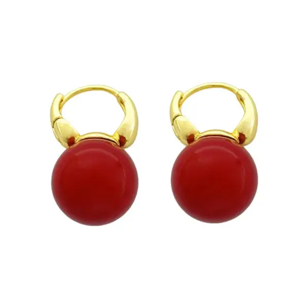 Wholesale Authentic Gold Plated Pearl Clip-On Earrings Hong Kong Style Retro Fashion Versatile Luxury Feel Women's Jewelry Accessories