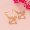WholesaleValentine's Day Ear Hook Glitter Cupid Letter Love Bow and Arrow Ear Hook Girl Gift Exquisite
