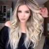 Wholesale wig medium gradient yellow long curly hair women's big wave wig rose net