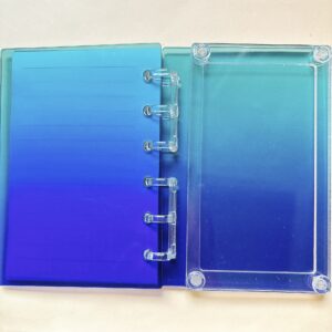 A7-blue gradient small book (with inner page with buckle)