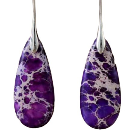 oly-71125aed43b51998eba09dd6469105bf Wholesale Natural Emperor Stone Earrings Lapis Lazuli Blue Natural Stone Water Drop Pendant Ear Hook Earrings Valentine's Day
