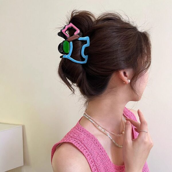 oly-711ff4ef55dd3766ad66a862129423fe Wholesale French Puppy Clamp Women’s High-end Shark Clip Traceless Hairpin Back of Head