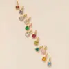 Wholesale 1 Piece 201 Stainless Steel 304 Stainless Steel Glass Geometric Square Pendant Necklace