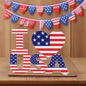 Type C I USA Wooden Ornaments