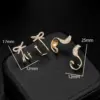 Wholesale Irregular Stud Earrings For Women Featuring 925 Sterling Silver Ear Pins With Electroplated Copper And Artificial Pearl Inlay