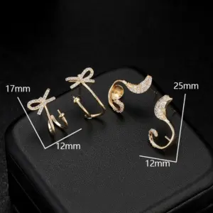 Wholesale Irregular Stud Earrings For Women Featuring 925 Sterling Silver Ear Pins With Electroplated Copper And Artificial Pearl Inlay