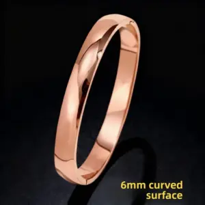 40-A-6 Outer Radian Rose Gold 6mm Bracelet