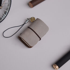 White Mist Wax brown / Top layer cowhide super mini TN book (32 sheets, 64 pages)