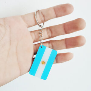 Argentina flag keychain pendant