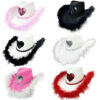 oly-716edba952841075acfb05f6a054a1eb Wholesale Pink Fur Western Cowboy Hat Valentine's Day Pink Hair Love Cowboy Hat Carnival Love Shaped Hat