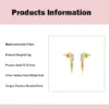 Wholesale 1 Pair IG Style Basic Classic Style Geometric Plating Copper Zircon Ear Studs