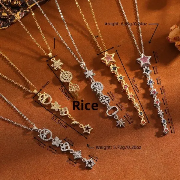 Wholesale Three-dimensional Animal Necklace For Women In 304 Stainless Steel With 18K Real Gold Plated PVD Coated Finish And Cable Chain
