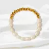 Wholesale PVD Coated Real Gold Plated 16K White Plating Geometric Heart Shape 304 Stainless Steel Casual Modern Style Waterproof Non Tarnish Bracelets