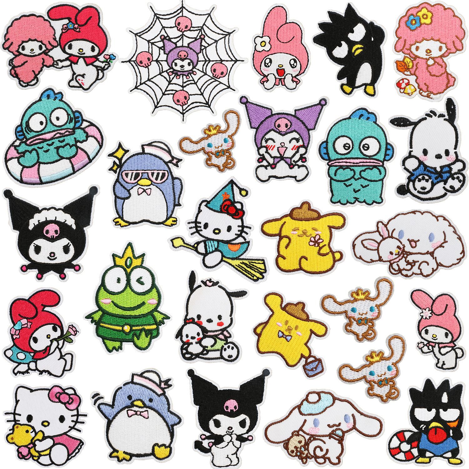 Wholesale Wuthling Anime Penguin Embroidery Cloth Sticker Cartoon Puppy Patch Bag Decoration Computer Embroidery Big Mouth Monster Chapter