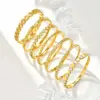 Wholesale Ins Style Luxurious Shiny Zircon 201 Stainless Steel Women's Bracelet 18K Gold Plated Elegant Temperament Jewelry Accessory