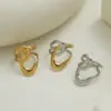 Wholesale Summer Ladies Geometric Lines Stainless Steel Ring Adjustable Size Vacuum Plated 18K Gold Elegant French Style Jewelry Accessory