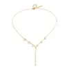Wholesale Geometric Necklace For Women, 18K Gold Plated 304 Stainless Steel, PVD Coated, Zircon Inlay, Cable Chain