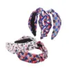 oly-71ad4502b230ff404020273eb74bda3d Wholesale Wide Headband With Flag Knot Design, Football Festival Headband For Women, Available In Black, White, Green, Red