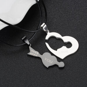 NST-0098 an arrow through the heart of black and white