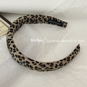 3cm light leopard print headband