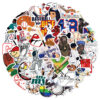 oly-71edccbb5368c7259d5f016816c7d1aa Wholesale 50 pieces Baseball graffiti stickers luggage guitar skateboard helmet flat water cup waterproof no glue stickers