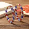 oly-71f20010a9a38dbe601d6f9a0bb8e08b Wholesale American Independence Day Flag Series Earrings Dripping Oil Funny Shoes Stars Dripping Oil Diamond Exquisite Multi-Style Earrings